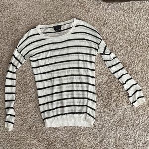 White and black striped Cine sweater